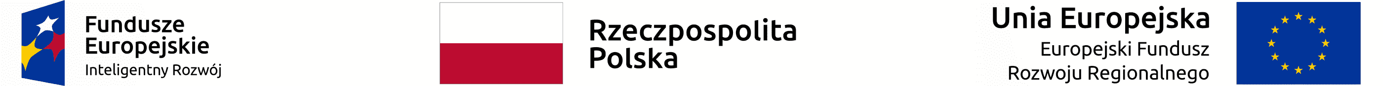 Logo Program Operacyjny Inteligentny Rozwój z flagami Polski i Unii Europejskiej